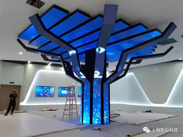 杭州城西科創(chuàng)中心展廳樹形屏由上海智彩科技承制 杭州城西科創(chuàng)中心展廳樹形屏由上海智彩科技承制