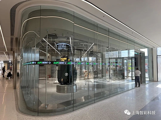 上海松江印象城Aape店鋪LED顯示屏設(shè)計(jì)、安裝